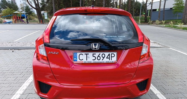 Honda Jazz cena 54500 przebieg: 72200, rok produkcji 2017 z Toruń małe 172